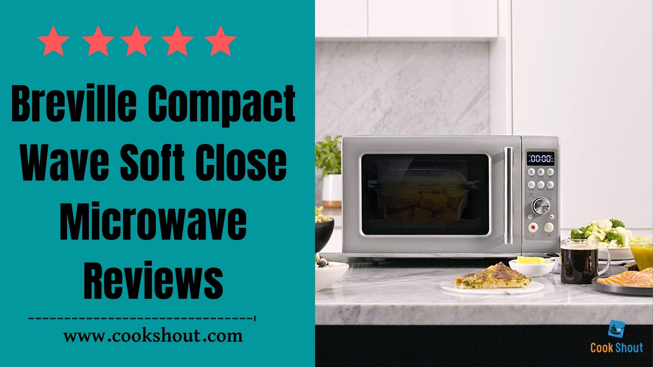 Breville compact soft close microwave - Model: BMO650SIL 