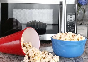 microwave popcorn in the oven