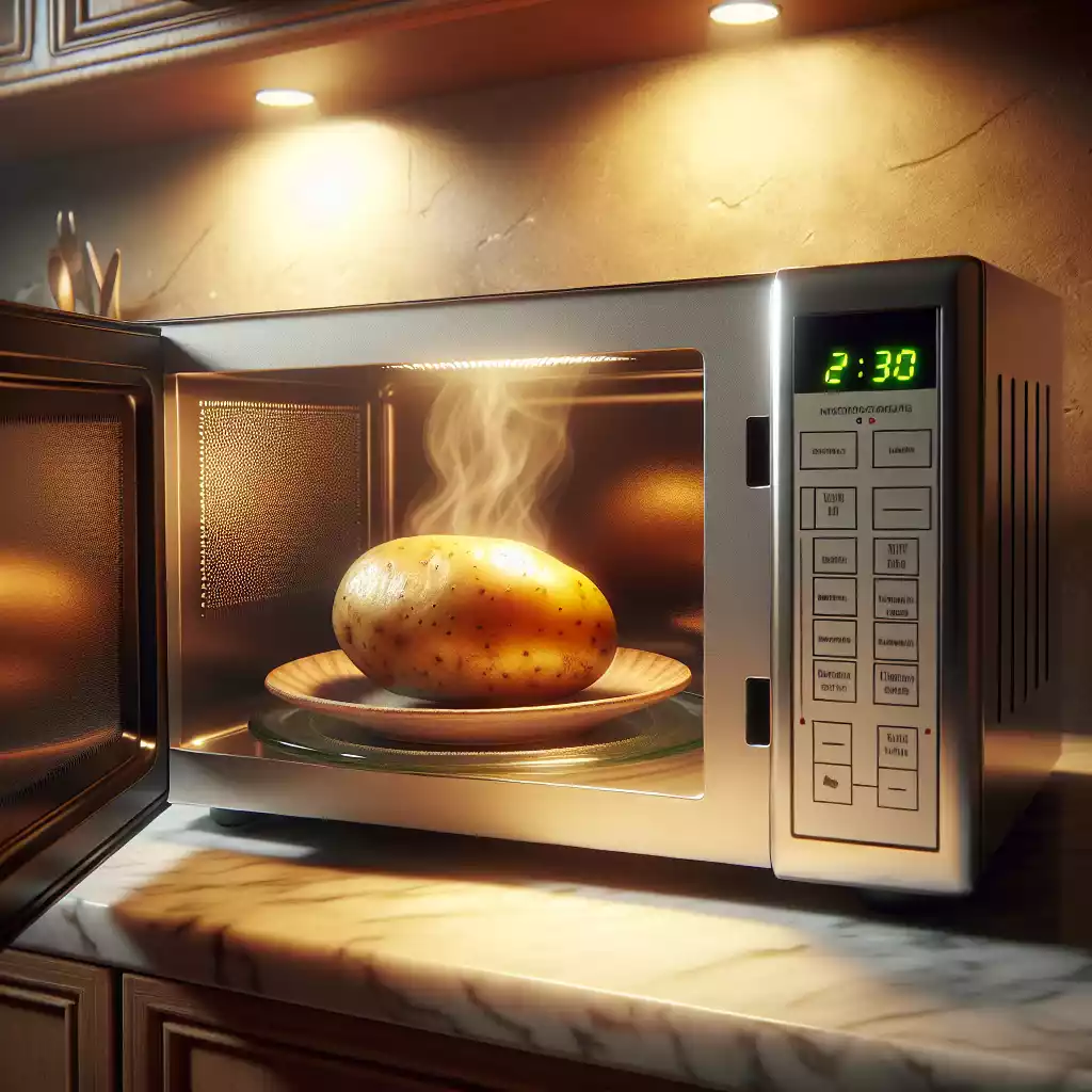 had a microwave a baked potato