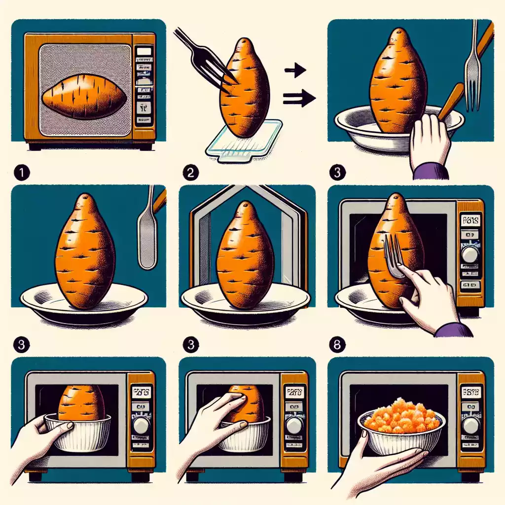 how microwave sweet potato