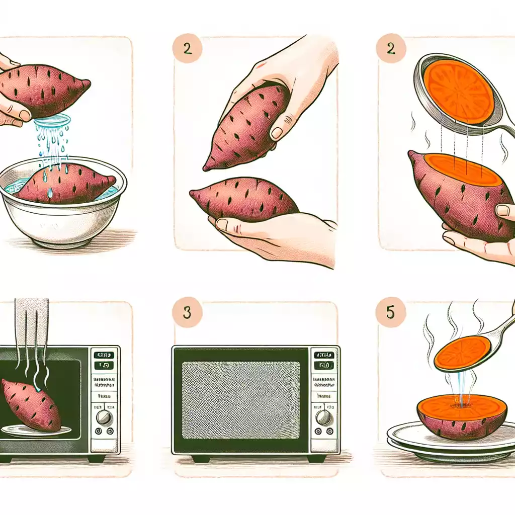 how to cook a sweet potato in the microwave